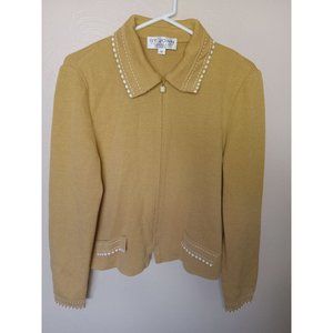 St. John Knit Zip up Sweater